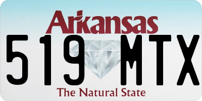 AR license plate 519MTX