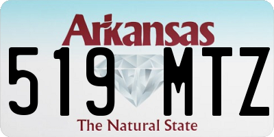AR license plate 519MTZ