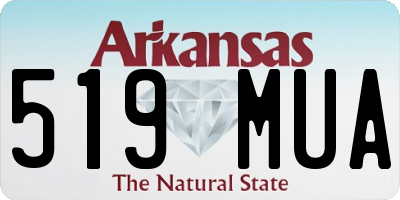 AR license plate 519MUA