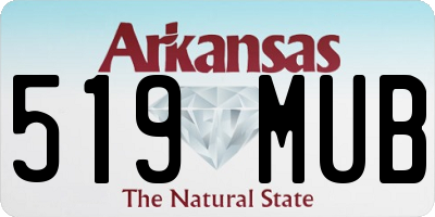 AR license plate 519MUB