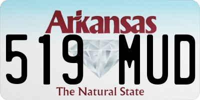 AR license plate 519MUD