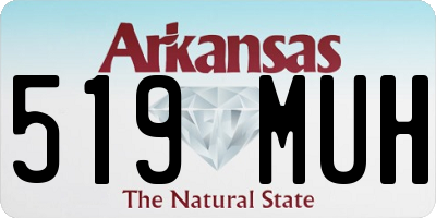 AR license plate 519MUH