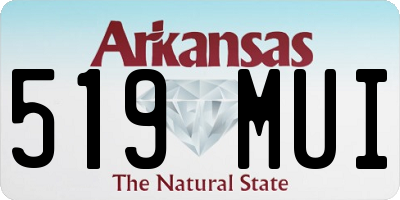 AR license plate 519MUI