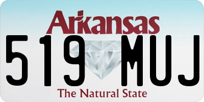 AR license plate 519MUJ