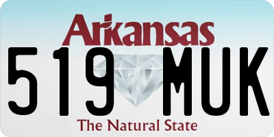 AR license plate 519MUK