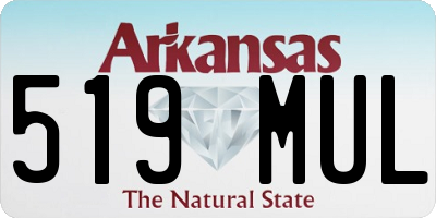 AR license plate 519MUL
