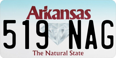 AR license plate 519NAG
