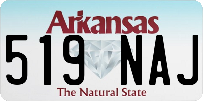 AR license plate 519NAJ
