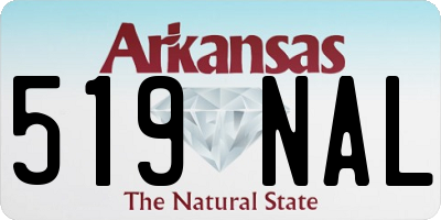 AR license plate 519NAL