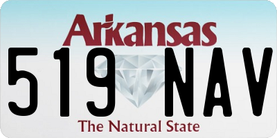 AR license plate 519NAV