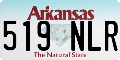 AR license plate 519NLR