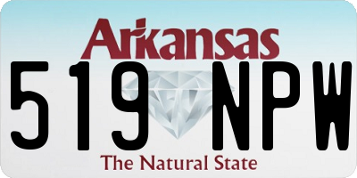 AR license plate 519NPW