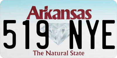 AR license plate 519NYE
