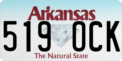 AR license plate 519OCK