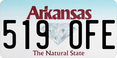 AR license plate 519OFE