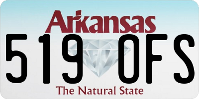 AR license plate 519OFS