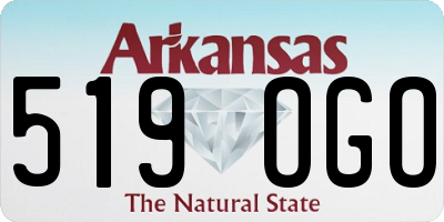 AR license plate 519OGO