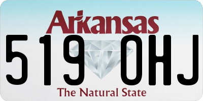 AR license plate 519OHJ