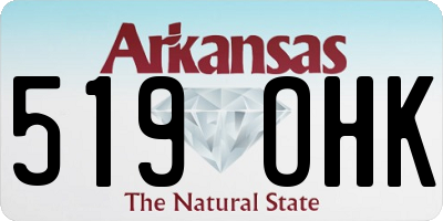 AR license plate 519OHK