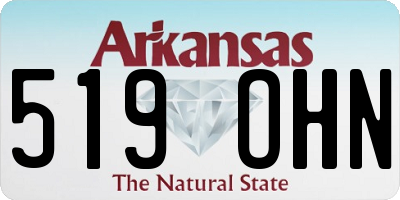AR license plate 519OHN