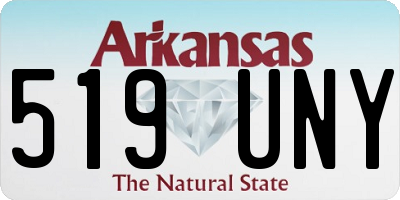 AR license plate 519UNY