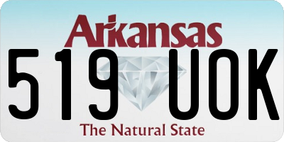 AR license plate 519UOK