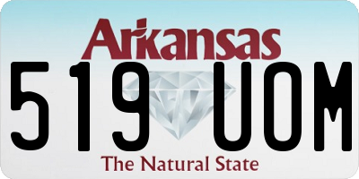 AR license plate 519UOM