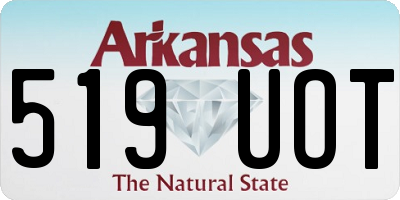 AR license plate 519UOT