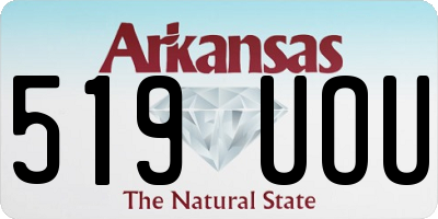 AR license plate 519UOU