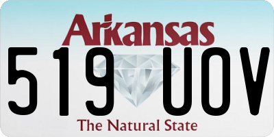 AR license plate 519UOV