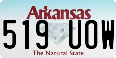AR license plate 519UOW