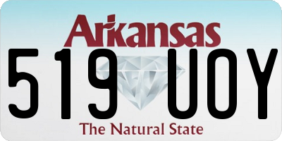 AR license plate 519UOY