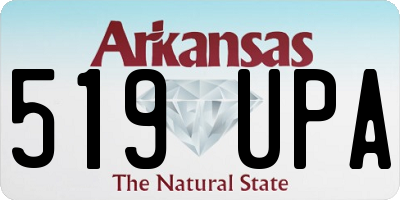 AR license plate 519UPA