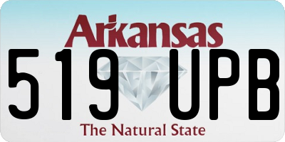 AR license plate 519UPB