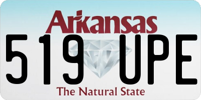 AR license plate 519UPE