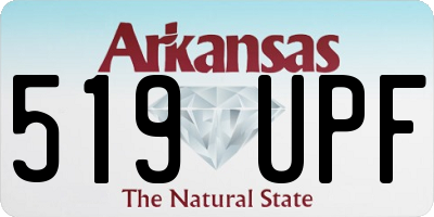 AR license plate 519UPF