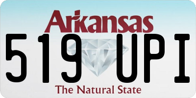 AR license plate 519UPI