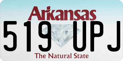 AR license plate 519UPJ