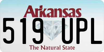 AR license plate 519UPL
