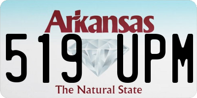 AR license plate 519UPM