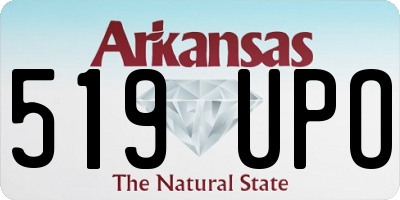 AR license plate 519UPO
