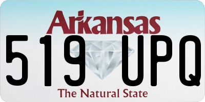 AR license plate 519UPQ