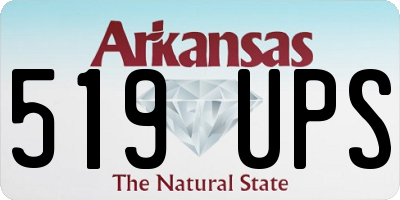 AR license plate 519UPS