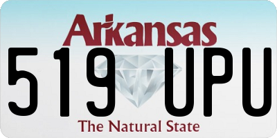 AR license plate 519UPU