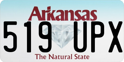AR license plate 519UPX