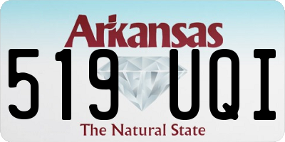AR license plate 519UQI