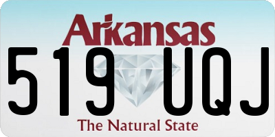 AR license plate 519UQJ