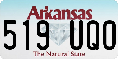 AR license plate 519UQO