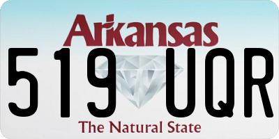 AR license plate 519UQR