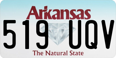 AR license plate 519UQV